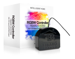 Fibaro RGBW Controller , Fibaro modul na ovladanie LED RGB a RGBW pasu osvetlenia , inteligentny dom , inteligentne byvanie , Z-wave